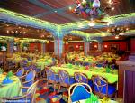 ID 2855 DISNEY WONDER (1999/83308grt/IMO 9126819) - Parrot Cay restaurant on Deck 3.
